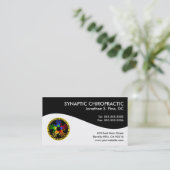 Moderne Strudel-Chiropraktik-Visitenkarten Visitenkarte (Stehend Vorderseite)