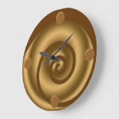 Moderne Strudel-Kunst-Wanduhr Große Wanduhr (Winkel)