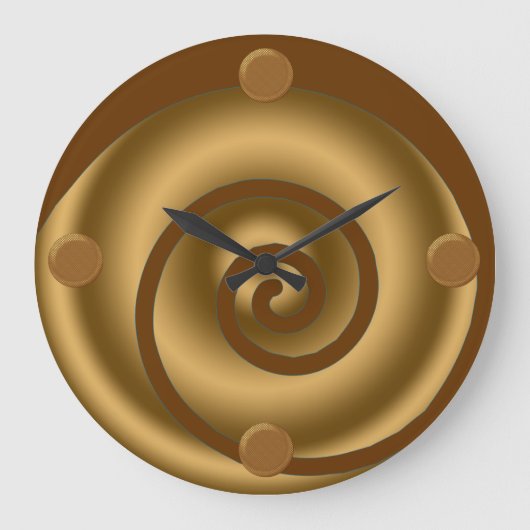 Moderne Strudel-Kunst-Wanduhr Große Wanduhr (Vorderseite)