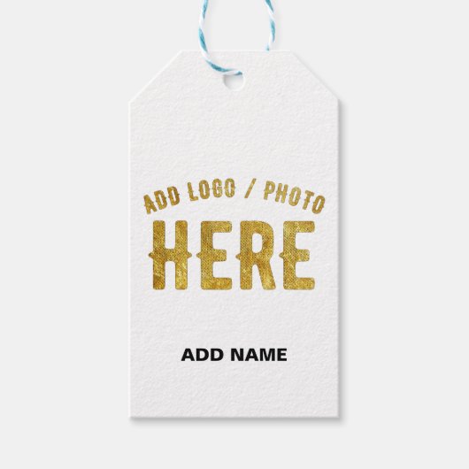 MODERNE, STYLISCH BROWN BROWN ÜBERPRÜFTE MARKENZEI GESCHENKANHÄNGER (Vorderseite)