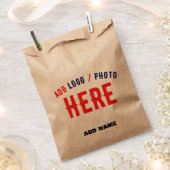 MODERNE, STYLISCH BROWN BROWN ÜBERPRÜFTE MARKENZEI GESCHENKTÜTCHEN (Ausgeschnitten)