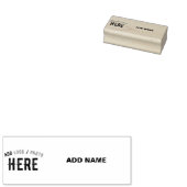 MODERNE, STYLISCH BROWN BROWN ÜBERPRÜFTE MARKENZEI GUMMISTEMPEL (Stempel)