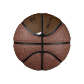 MODERNE, STYLISCH BROWN BROWN ÜBERPRÜFTE MARKENZEI MINI BASKETBALL (Rechts)