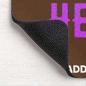 MODERNE, STYLISCH BROWN BROWN ÜBERPRÜFTE MARKENZEI MOUSEPAD (Ecke)