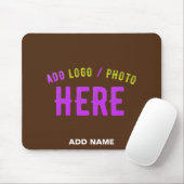 MODERNE, STYLISCH BROWN BROWN ÜBERPRÜFTE MARKENZEI MOUSEPAD (Mit Mouse)
