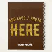 MODERNE, STYLISCH BROWN BROWN ÜBERPRÜFTE MARKENZEI PLANER (Rückseite)