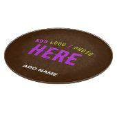 MODERNE, STYLISCH BROWN BROWN ÜBERPRÜFTE MARKENZEI SCHNEIDEBRETT (Ecke)