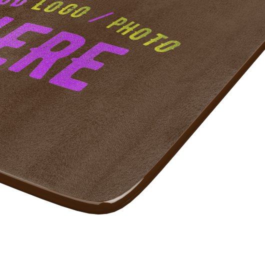 MODERNE, STYLISCH BROWN BROWN ÜBERPRÜFTE MARKENZEI SCHNEIDEBRETT (Ecke)