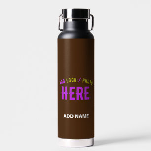 MODERNE, STYLISCH BROWN BROWN ÜBERPRÜFTE MARKENZEI TRINKFLASCHE