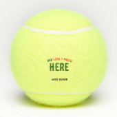 MODERNE, STYLISCH GEPRÜFTE GELBE-MARKENBEZOGENE MA TENNISBÄLLE (Rückseite)