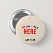 MODERNE, STYLISCH GEPRÜFTE NATÜRLICHE MARKEN BUTTON (Vorne & Hinten)