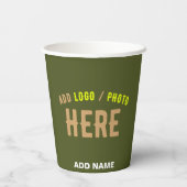 MODERNE STYLISCH-KUSTOM-ARMY GREEN-VERIFIED MARKIE PAPPBECHER (Rückseite)
