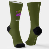MODERNE STYLISCH-KUSTOM-ARMY GREEN-VERIFIED MARKIE SOCKEN (Gewinkelt)