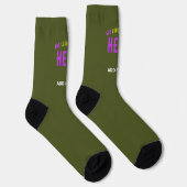 MODERNE STYLISCH-KUSTOM-ARMY GREEN-VERIFIED MARKIE SOCKEN (Rechts)