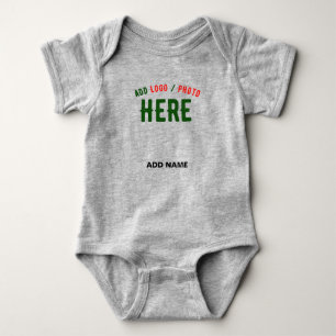 MODERNE STYLISCH-KUSTOM-HEATHER GRAY-ÜBERPRÜFTE MA BABY STRAMPLER