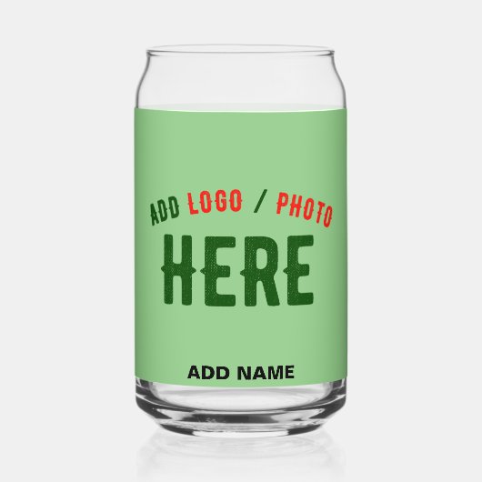 MODERNE STYLISCH MINT GREEN ÜBERPRÜFT MARKIERT DOSENGLAS (Vorderseite)