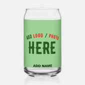 MODERNE STYLISCH MINT GREEN ÜBERPRÜFT MARKIERT DOSENGLAS (Rückseite)