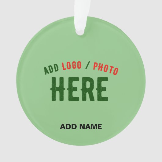 MODERNE STYLISCH MINT GREEN ÜBERPRÜFT MARKIERT ORNAMENT (Vorderseite)