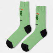 MODERNE STYLISCH MINT GREEN ÜBERPRÜFT MARKIERT SOCKEN (Linkes Detail)