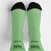 MODERNE STYLISCH MINT GREEN ÜBERPRÜFT MARKIERT SOCKEN (Oben)