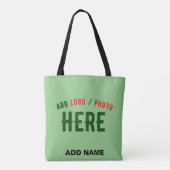 MODERNE STYLISCH MINT GREEN ÜBERPRÜFT MARKIERT TASCHE (Rückseite)