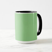 MODERNE STYLISCH MINT GREEN ÜBERPRÜFT MARKIERT TASSE (VorderseiteRechts)