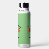 MODERNE STYLISCH MINT GREEN ÜBERPRÜFT MARKIERT TRINKFLASCHE (rechts)