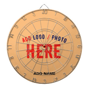 MODERNE STYLISCH-MODERNE CUSTOM PEACH ORANGE ÜBERP DARTSCHEIBE