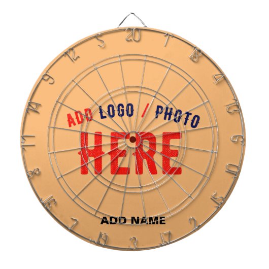 MODERNE STYLISCH-MODERNE CUSTOM PEACH ORANGE ÜBERP DARTSCHEIBE (vorne)