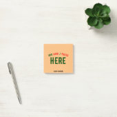MODERNE STYLISCH-MODERNE CUSTOM PEACH ORANGE ÜBERP POST-IT KLEBEZETTEL (Büro)