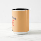 MODERNE STYLISCH-MODERNE CUSTOM PEACH ORANGE ÜBERP TASSE (Zentrum)