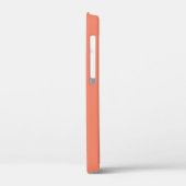 MODERNE, STYLISCH-MODERNE KUSTOM-KORALLORANGE-ÜBER Case-Mate iPhone HÜLLE (Rückseite / Links)