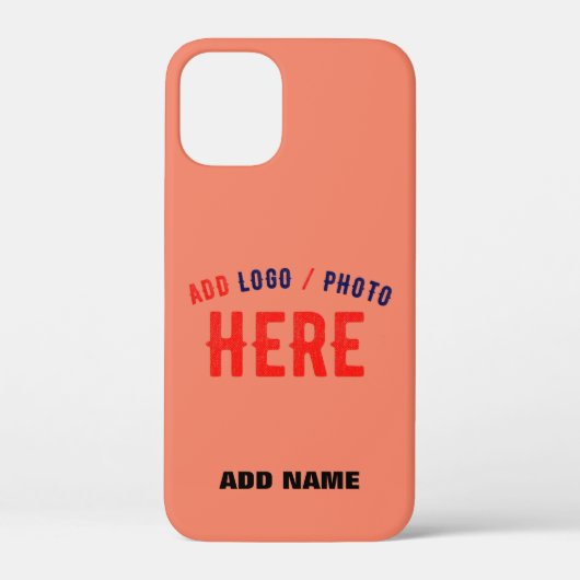 MODERNE, STYLISCH-MODERNE KUSTOM-KORALLORANGE-ÜBER Case-Mate iPhone HÜLLE (Rückseite)