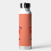 MODERNE, STYLISCH-MODERNE KUSTOM-KORALLORANGE-ÜBER TRINKFLASCHE (Links)