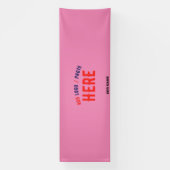 MODERNE, STYLISCH-MODERNE KUSTOM SWAG HOT PINK ÜBE BANNER (Vertikal)