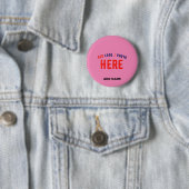MODERNE, STYLISCH-NIEDLICHE KUNSTSTOM-KOPF-KOPF BUTTON (Beispiel)