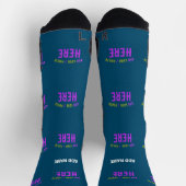 MODERNE, STYLISCH-PRUSSIANISCHE BLAUE-PRÜFGESCHICH SOCKEN (Oben)