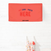 MODERNE, STYLISCH-ROTE ORANGE ÜBERPRÜFTE MARKENBEZ BANNER (InSitu)