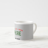 MODERNE, STYLISCH ZOLLBARE ASH-VERIFIED MARKIERT ESPRESSOTASSE (Vorderseite Rechts)