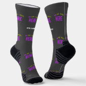 MODERNE, STYLISCH ZOLLBARE GRAU-ÜBERPRÜFTE MARKENB SOCKEN (Gewinkelt)