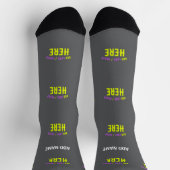 MODERNE, STYLISCH ZOLLBARE GRAU-ÜBERPRÜFTE MARKENB SOCKEN (Oben)