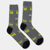MODERNE, STYLISCH ZOLLBARE GRAU-ÜBERPRÜFTE MARKENB SOCKEN (Rechts)
