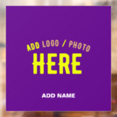 MODERNE, STYLISCH ZOLLBARE INDIGO-ÜBERPRÜFTE MARKE FENSTERAUFKLEBER (Blatt 2)