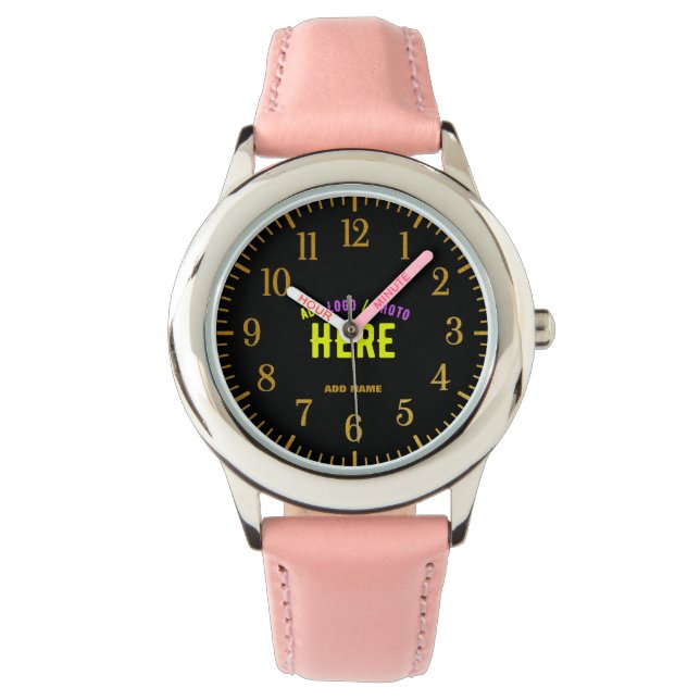 MODERNE, STYLISCH ZOLLBARE PINKE, ÜBERPRÜFT MARKIE ARMBANDUHR (Vorderseite)