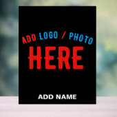 MODERNE, STYLISCH ZOLLBARE, SCHWARZE VERIFIZIERTE ACRYLSCHILD (Neutral)