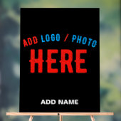 MODERNE, STYLISCH ZOLLBARE, SCHWARZE VERIFIZIERTE ACRYLSCHILD (Neutral)