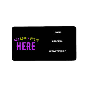 MODERNE, STYLISCH ZOLLBARE, SCHWARZE VERIFIZIERTE ADRESSAUFKLEBER