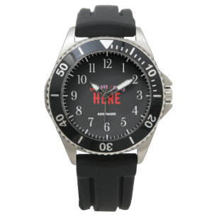 MODERNE, STYLISCH ZOLLBARE, SCHWARZE VERIFIZIERTE  ARMBANDUHR
