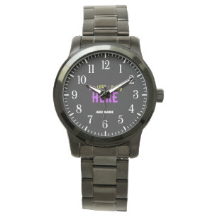 MODERNE, STYLISCH ZOLLBARE, SCHWARZE VERIFIZIERTE  ARMBANDUHR