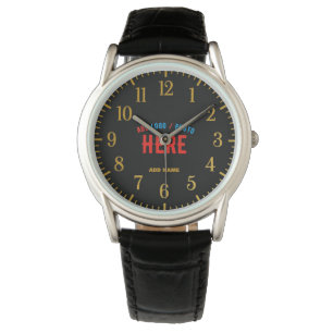 MODERNE, STYLISCH ZOLLBARE, SCHWARZE VERIFIZIERTE  ARMBANDUHR